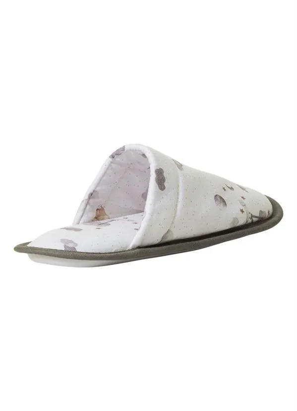 Perfecta - Chinelo Pantufa Branco com Solado Antiderrapante 2