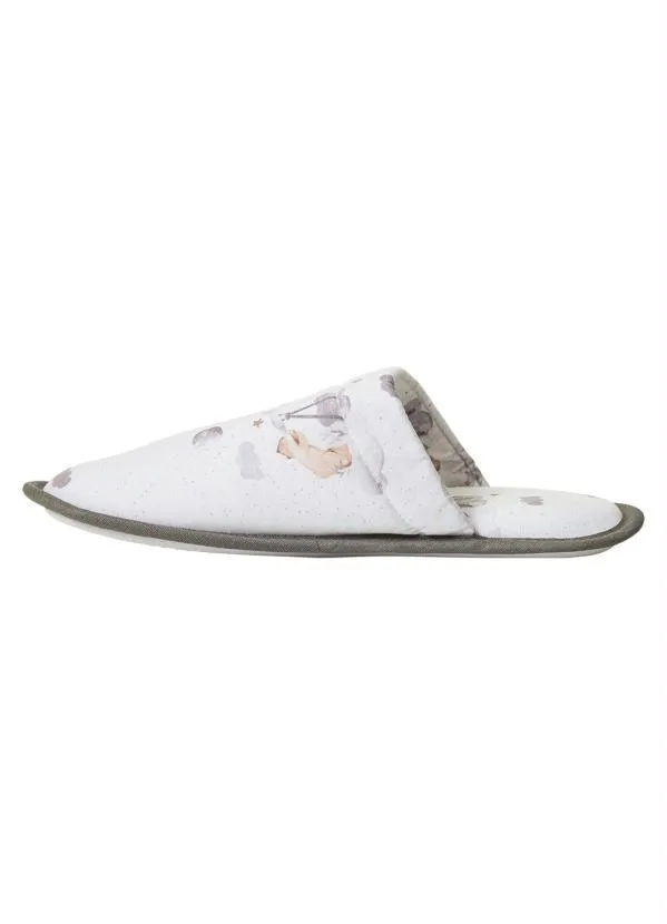 Perfecta - Chinelo Pantufa Branco com Solado Antiderrapante 3