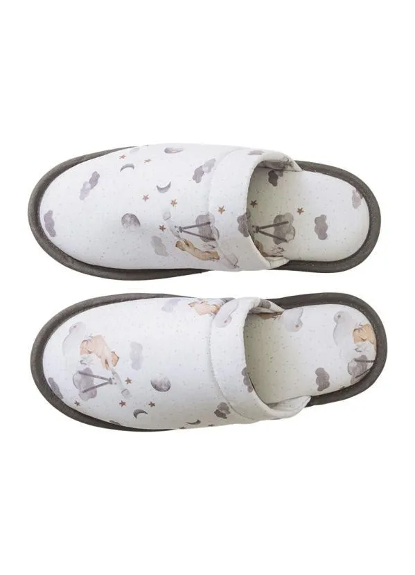 Perfecta - Chinelo Pantufa Branco com Solado Antiderrapante 4