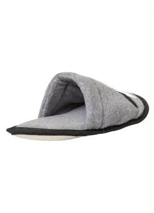 Perfecta - Chinelo Pantufa Cinza em Tecido Atoalhado - PERFECTA