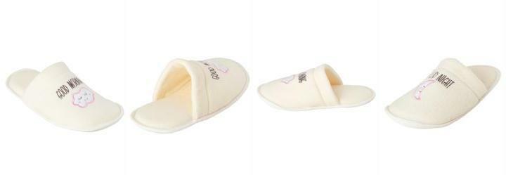 Chinelo Pantufa Creme com Bordado