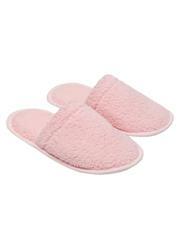 Chinelo Pantufa Rosa em Pelo Sinttico