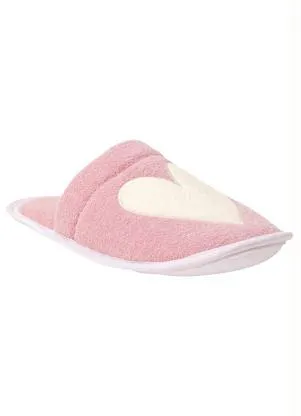 Perfecta - Chinelo Pantufa Rosa em Tecido Atoalhado - PERFECTA