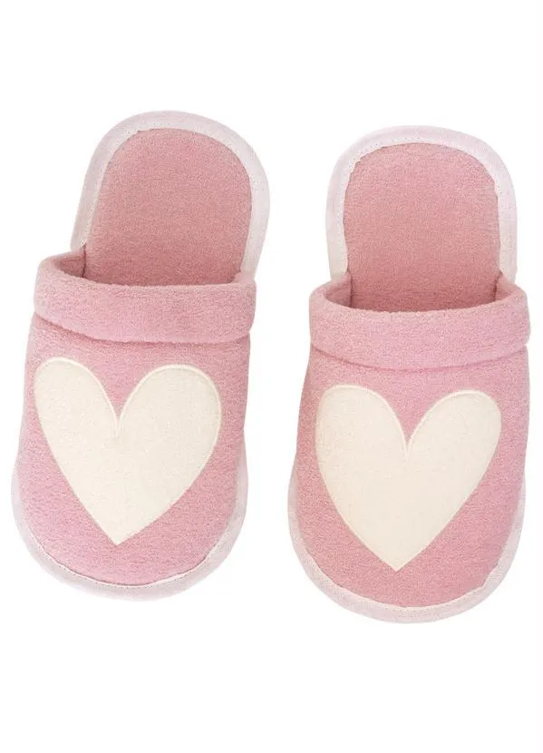 Perfecta - Chinelo Pantufa Rosa em Tecido Atoalhado 4