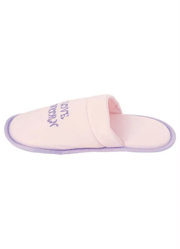 Perfecta - Chinelo Pantufa Rosa em Tecido 3
