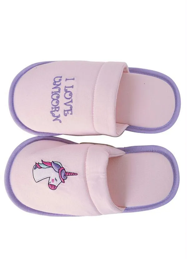 Perfecta - Chinelo Pantufa Rosa em Tecido 4