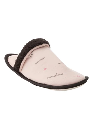 Perfecta - Chinelo Pantufa Rosa em Tecido - PERFECTA