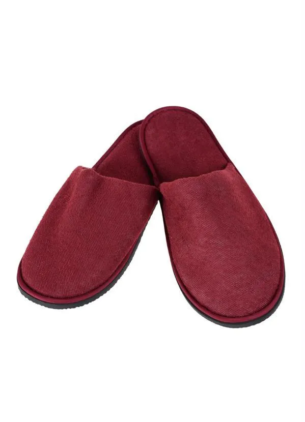 Rovitex - Pantufa Feminina em Plush Bene Casa Vermelho