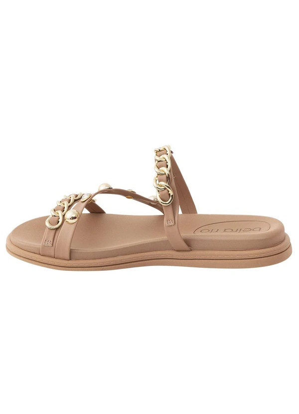 Beira Rio - Chinelo Beira Rio Nude em Sintético 3