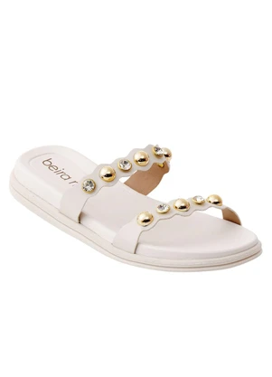 Chinelo Beira Rio (Off White) Emsintético - BEIRA RIO