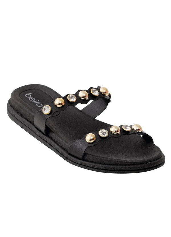 Beira Rio - Chinelo Beira Rio Preto em Sintético 2