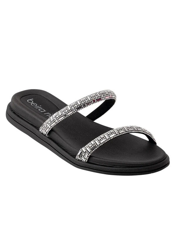 Beira Rio - Chinelo Beira Rio Preto em Sintético 2