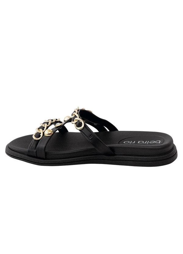 Beira Rio - Chinelo Beira Rio Preto em Sintético 4