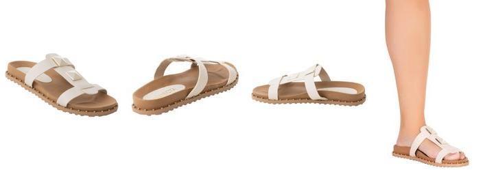 Chinelo Papete Off White em Sinttico