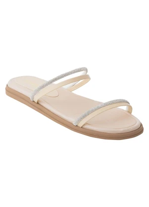 Perfecta - Papete Off White com Detalhe de Strass - PERFECTA