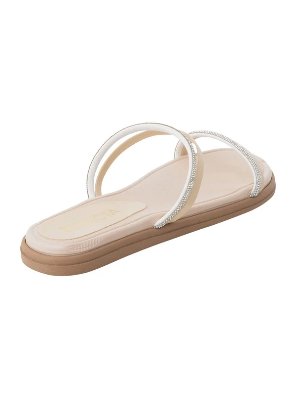 Perfecta - Papete Off White com Detalhe de Strass 3