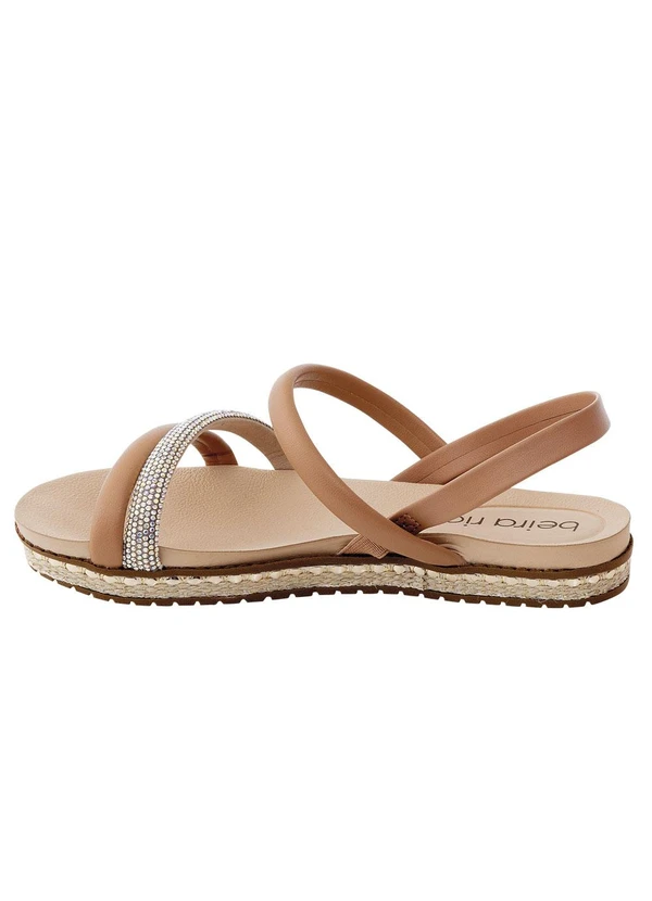 Beira Rio - Sandália Beira Rio Nude em Sintético 4