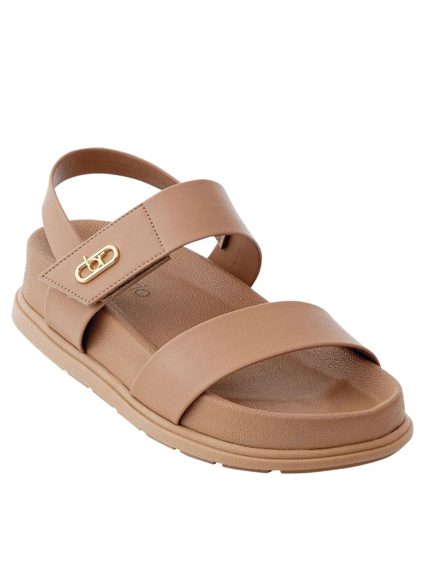 Beira Rio - Sandália Beira Rio Nude em Sintético 2