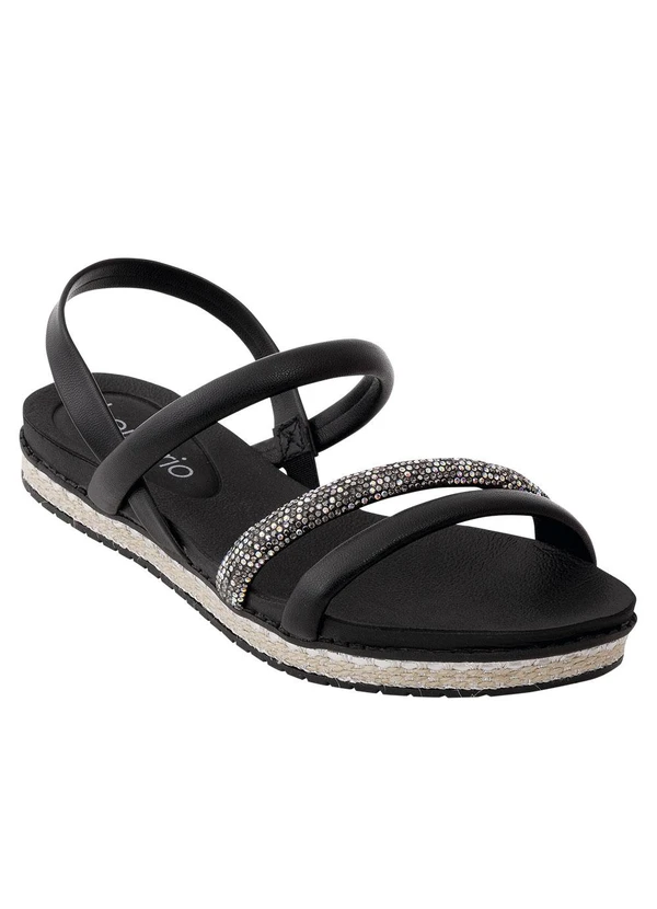 Beira Rio - Sandália Beira Rio Preto em Sintético 2