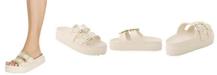 Tamanco Branco em Eva com Fivela