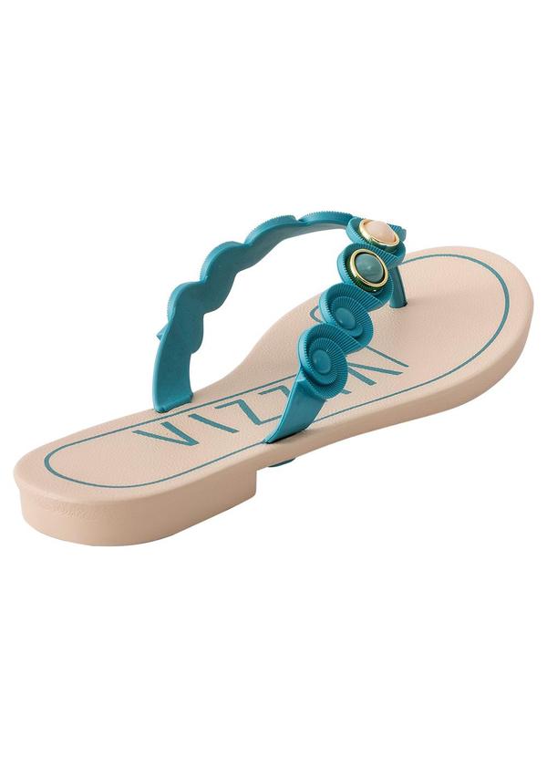 Perfecta - Chinelo Rasteira Verde em Pvc 2