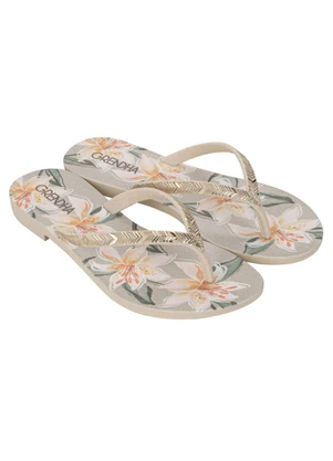 Grendha - Rasteira Amor em Flor Ad Bh138 Bege - GRENDHA