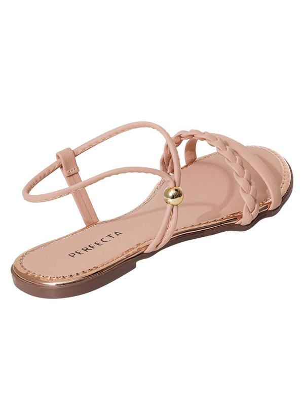 Perfecta - Rasteira Bege com Ajuste Lateral 2