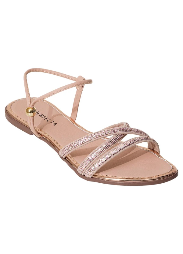 Perfecta - Rasteira Bege em Material Sintético 3