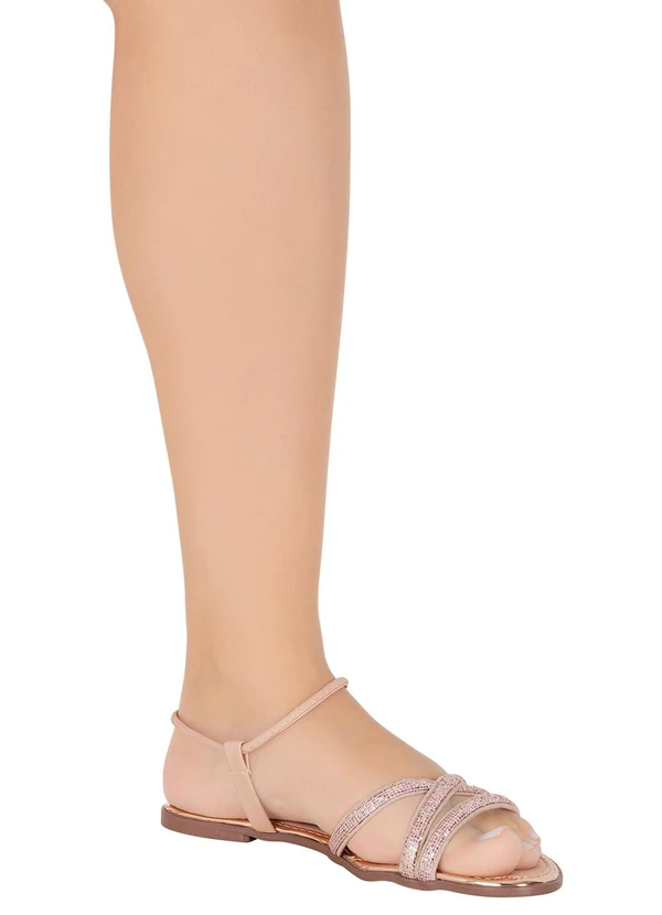 Perfecta - Rasteira Bege em Material Sintético 6