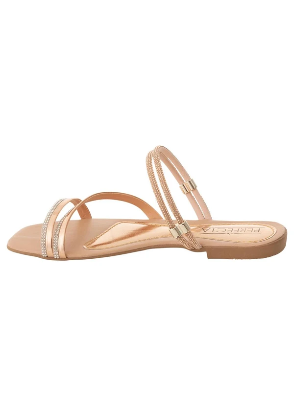 Perfecta - Rasteira Cobre com Detalhe de Strass 6