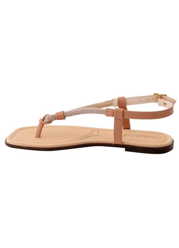 Moleca - Rasteira Moleca Nude em Sintético 3