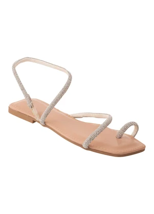 Perfecta - Rasteira Prata em Sintético - PERFECTA