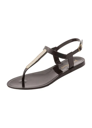 Perfecta - Rasteira Preta em Verniz - PERFECTA