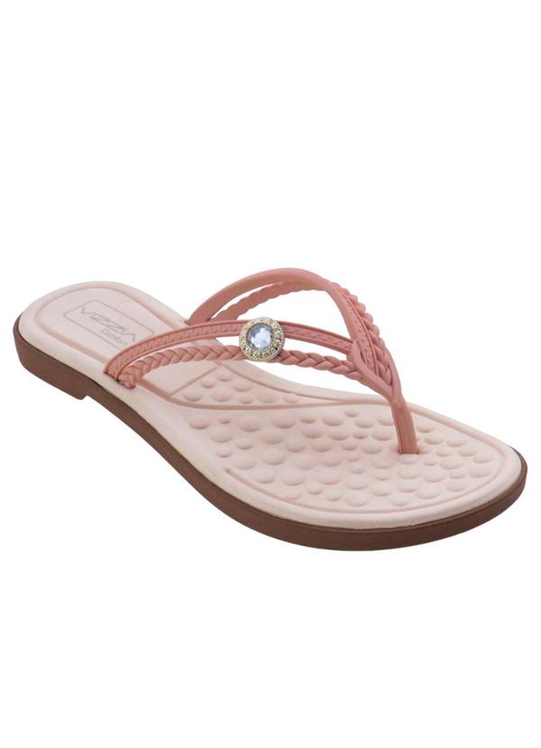 Rasteira (Rosa) com Palmilha Confort
