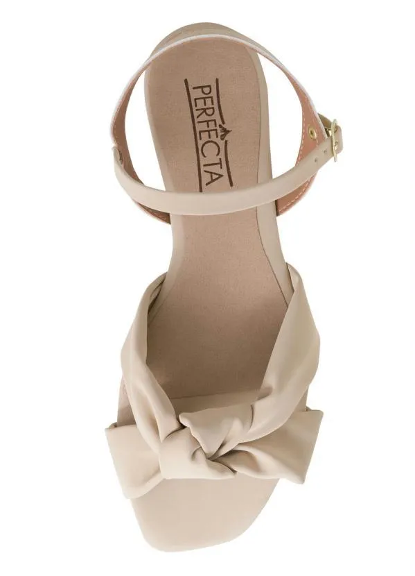 Perfecta - Rasteirinha Amendoa com Tiras Transpassadas 3