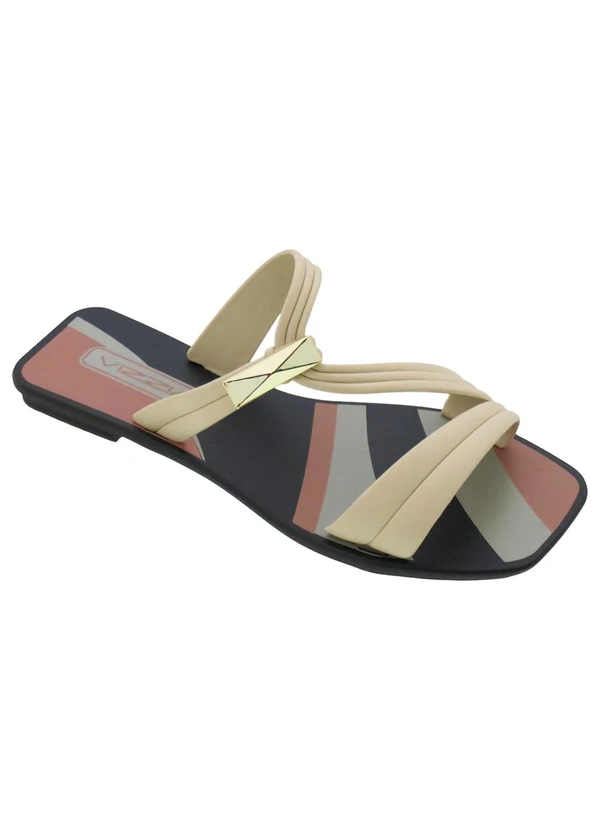 Perfecta - Rasteirinha Areia em Pvc