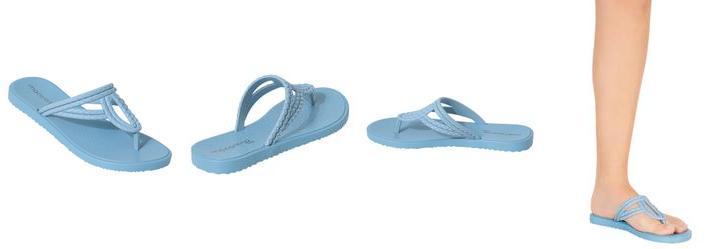 Rasteirinha Azul em Pvc