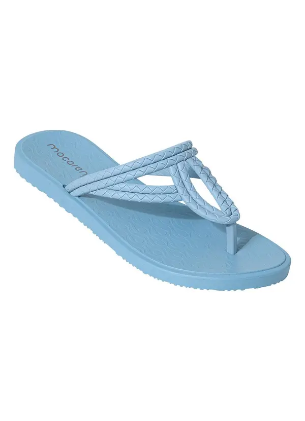 Perfecta - Rasteirinha Azul em Pvc