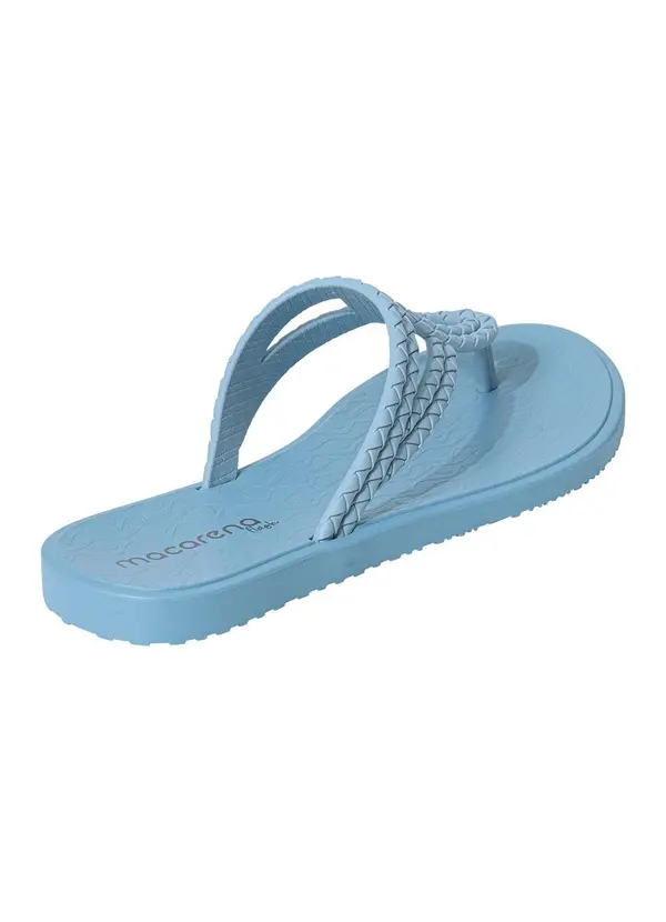 Perfecta - Rasteirinha Azul em Pvc 2