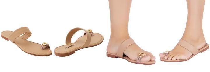 Rasteirinha Bege com El�stico