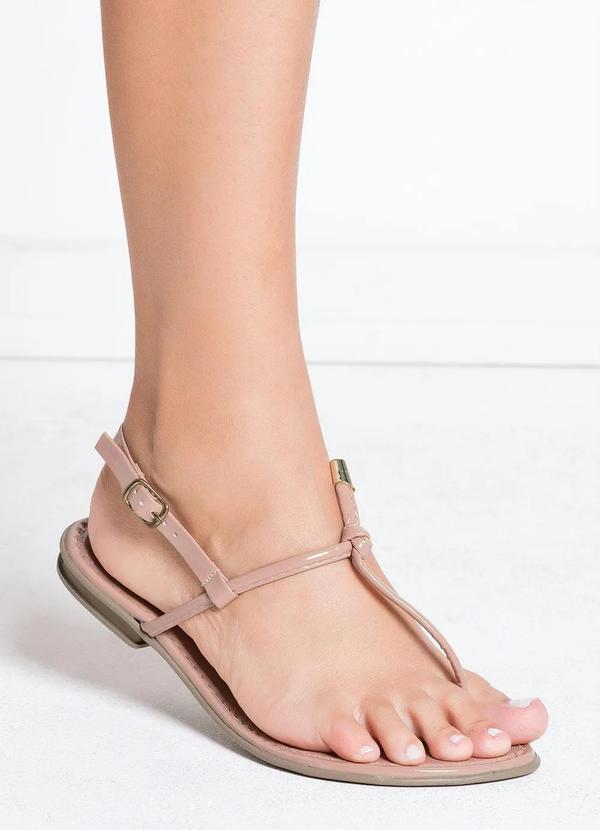 Outlet - Rasteirinha Bege com Fivela 4