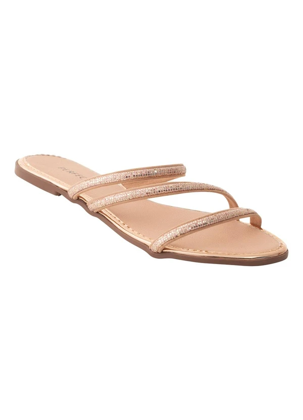 Perfecta - Rasteirinha Bege em Sintético