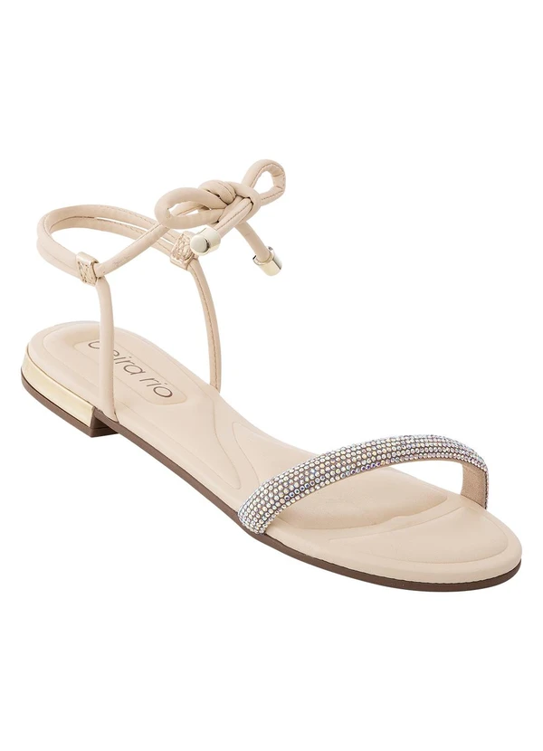 Beira Rio - Rasteirinha Beira Rio Creme em Sintético