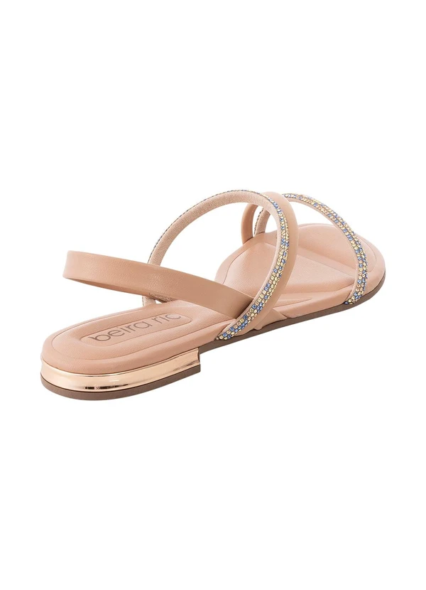 Beira Rio - Rasteirinha Beira Rio Nude em Sintético 2