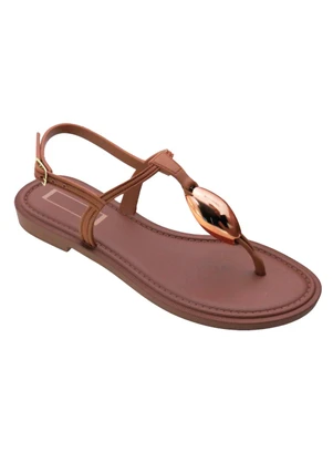 Perfecta - Rasteirinha Caramelo com Solado Flexível - PERFECTA