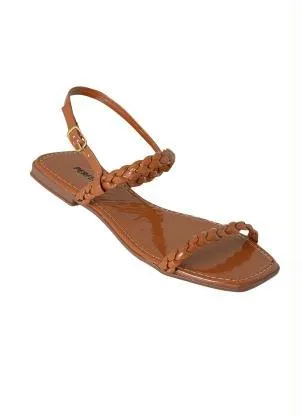 Perfecta - Rasteirinha Caramelo com Tiras Transsadas - PERFECTA