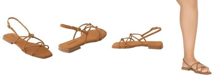 Rasteirinha Caramelo em Nobuck