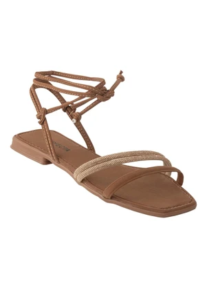 Perfecta - Rasteirinha Caramelo em Sintético - PERFECTA