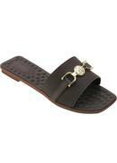 Rasteirinha Chocolate com Palmilha Confort