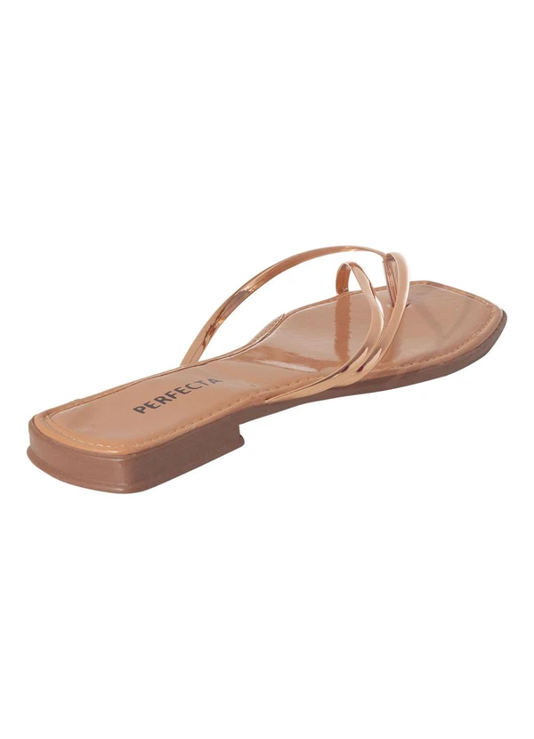 Perfecta - Rasteirinha Cobre em Sintético 2